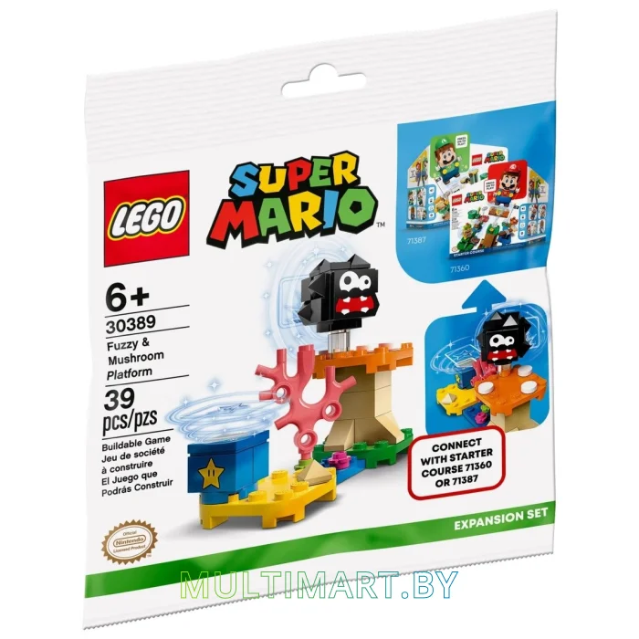 Конструктор LEGO Super Mario 30389 Лохматик и гриб-платформа